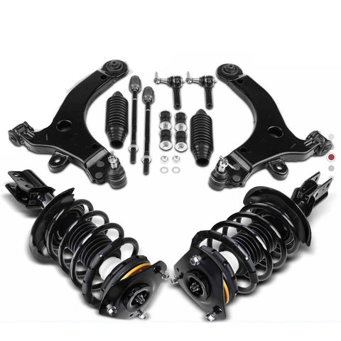 12pcs Front Strut Coil Spring & Control Arm Sway Bar Kit for Buick Century Regal