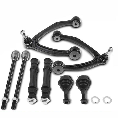 8pcs Control Arm Stabilizer Bar Link Kit Tie Rod End for Chevrolet Cadillac GMC