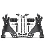 10x Front Control Arm w/ Ball Joint Tie Rod End Link Kit for Buick Enclave Chevy