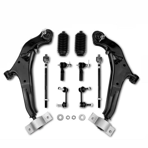 10Pcs Front Upper Control Arm w/ Ball Joint Sway Bar Link for Infiniti I30 I35