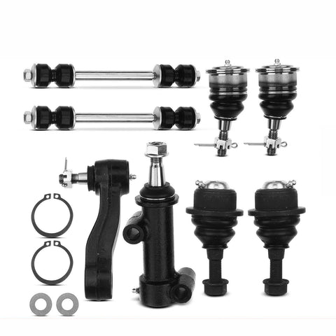 8pcs Front Lower Ball Joint Stabilizer Bar Link Idler Arm for Chevy GMC Hummer