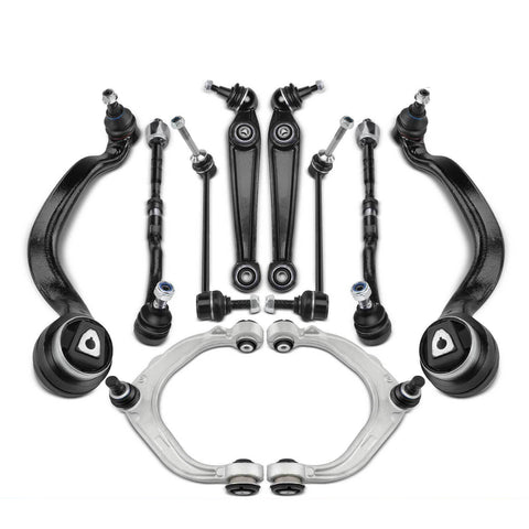 10PC Front Suspension Control Arms & Ball Joint Sway Link Tie Rod for BMW X5 X6