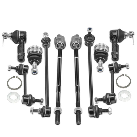 10x Front & Rear Sway Bar & Tie Rod & Ball Joint for Hyundai Tiburon 2003-2008