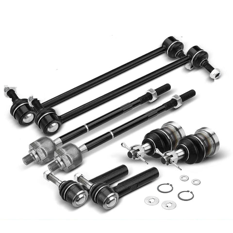 8Pcs Front Sway Bar Links Tie Rod Ends & Ball Joints for Chrysler Voyager Dodge