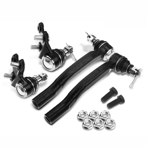 4x Front Outer Tie Rod Ends & Front Lower Ball Joint for Toyota Sienna 2004-2010