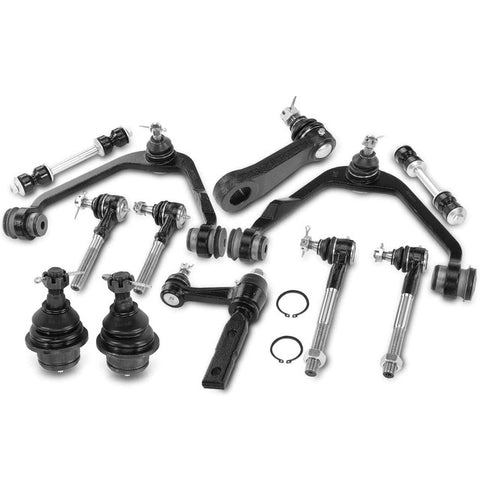 12x Front Control Arm Sway Bar Link Tie Rod End for Ford F-150 Expedition F-250