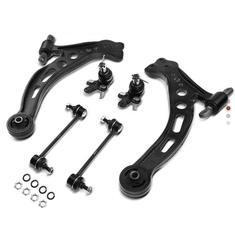 6x Front Lower Control Arm w/ Ball Joint Sway Bar Link for Toyota Camry Avalon