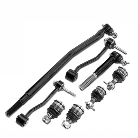 8x New Front Drag Link & Sway Bar & Ball Joint for Ford F-250 350 450 Super Duty