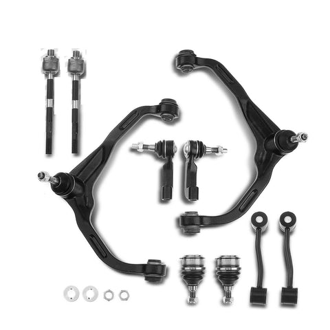 10x Front Control Arm w/ Ball Joint Sway Bar Link Tie Rod End for Dodge Nitro 07