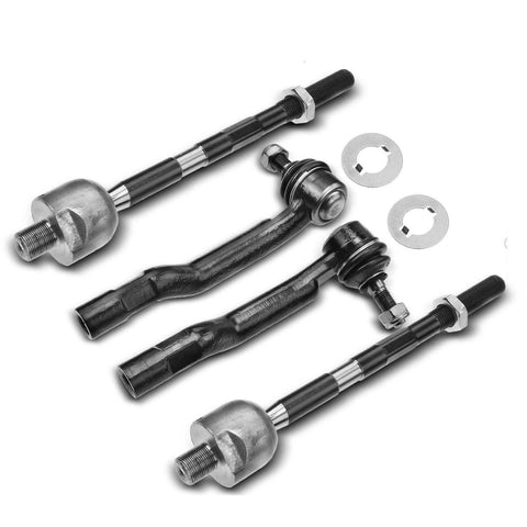4pcs Front Inner & Outer Steering Tie Rod End for Suzuki Grand Vitara 99-05 XL-7