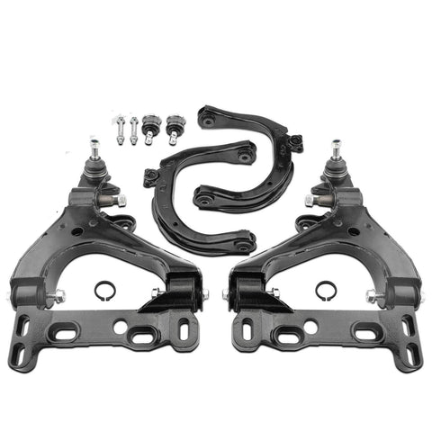 6x Front Lower & Upper Control Arm w/ Ball Joint for Chevy Trailblazer GMC Envoy