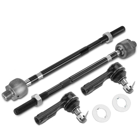 4x Inner & Outer Tie Rod End for Ford Probe 1993-1997 Mazda 626 1993-2002 MX-6