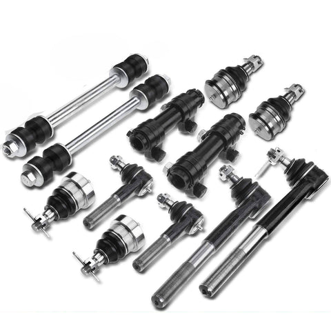12pcs Front Sway Bar Link w/ Ball Joint Tie Rod End for Dodge Ram 1500 94-96 RWD