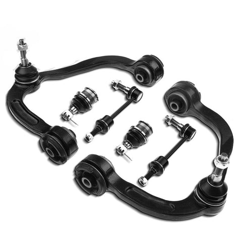 6 Front Upper Control Arm w/ Ball Joint Sway Bar Link for Ford F-150 04-05 RWD