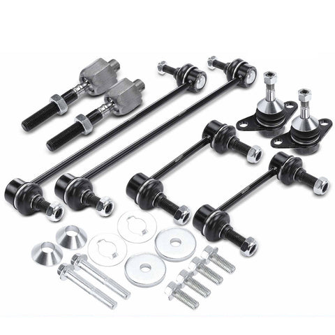 8Pcs Control Arms Ball Joints & Sway Bars & Tie Rods for Volvo S60 S80 V70 XC70