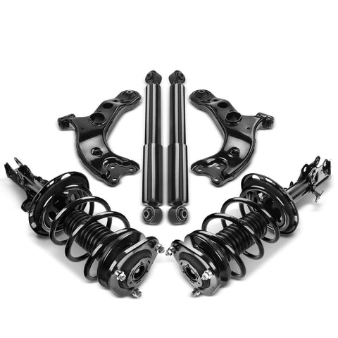 6x Complete Strut & Coil Spring Control Arm Kit for Toyota RAV4 06-12 2.4L 2.5L