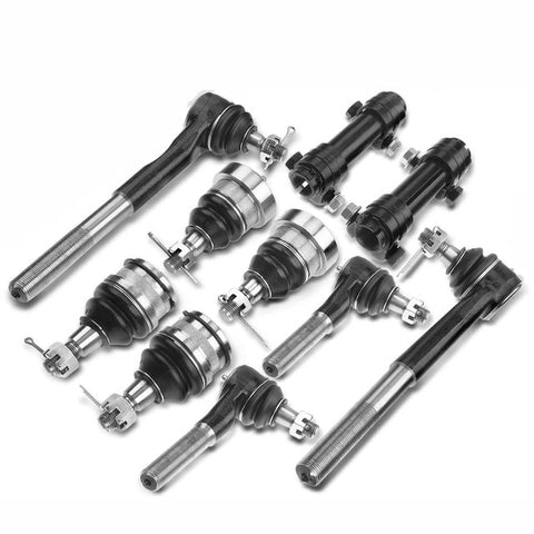 10x Front Inner & Outer Tie Rod End with Ball Joint for Dodge Ram 1500 94-96 RWD