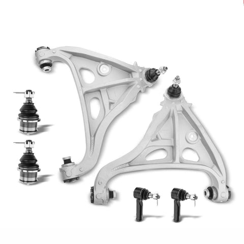 6Pcs Front Lower Control Arm w/ Ball Joint Tie Rod End for Ford F-150 Lincoln