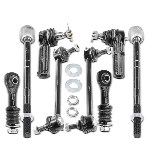 8x Front & Rear Stabilizer Bar End Link & Tie Rod End for Ford Contour Mercury