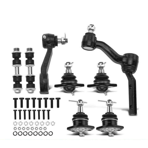 8x Idler & Pitman Arm w/ Ball Joint Sway Bar Link for Chevy Blazer S10 GMC Jimmy
