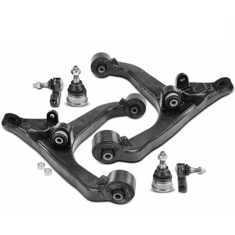 6x Front Lower Control Arm & Ball Joint & Tie Rod End for Jeep Liberty 2002-2004