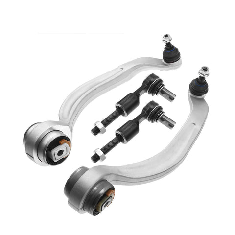 4x Front Lower Control Arm w/ Ball Joints Tie Rod Ends for Audi A4 A6 Quattro VW