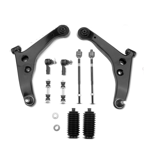 10x Front Control Arm w/Ball Joint Sway Bar Link for Mitsubishi Lancer 2003-2007