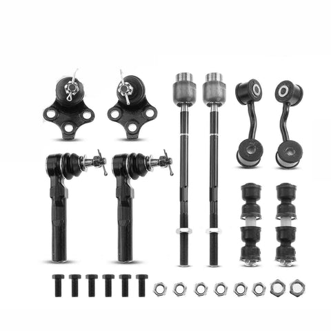 10Pcs Front & Rear Stabilizer Bar Link Ball Joint Tie Rod End for Chevrolet Olds