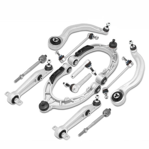 12x Front Control Arm & Stabilizer Bar Link & Tie Rod End for Tesla Y 2020-2021