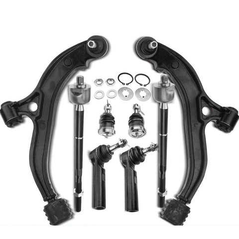 8 Front Control Arm w/Ball Joint & Tie Rod End for Chrysler Town & Country Dodge