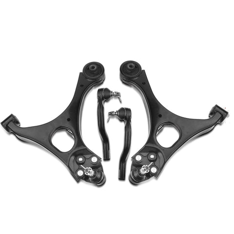 4x Front Lower Control Arm w/ Ball Joints Tie Rod Ends for Honda Civic 2006-2011