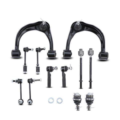 12x Front Upper Control Arm w/ Ball Joint Sway Bar Link for Lexus GX470 Toyota