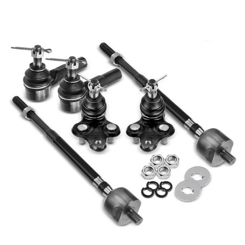 6Pcs Front Tie Rod End w/ Ball Joint for Toyota Paseo 1992-1999 Tercel 1991-1998