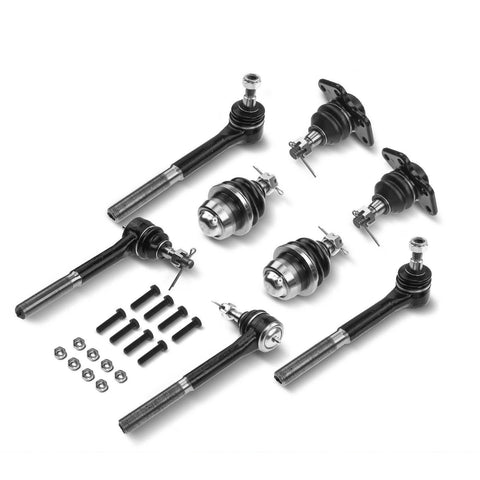 8x Inner & Outer Tie Rod End w/ Ball Joints for Chevrolet K2500 GMC Yukon K3500