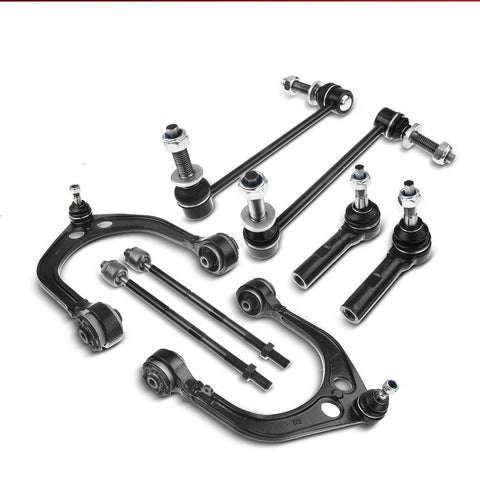 8x Front Upper Control Arm w/ Ball Joint Sway Bar Tie Rod End for Chrysler Dodge