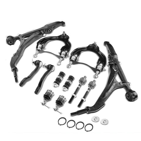 12x Control Arm w/ Ball Joint & Stabilizer Bar End Link & Tie Rod End for Honda