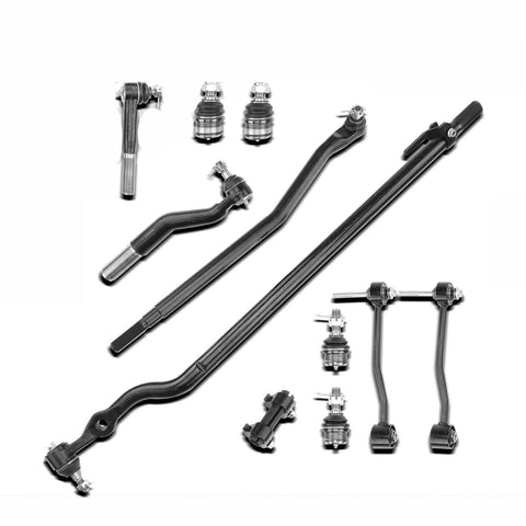 11x Front Stabilizer Bar End Link Tie Rod End Kit for Ford Excursion F-250 F-350