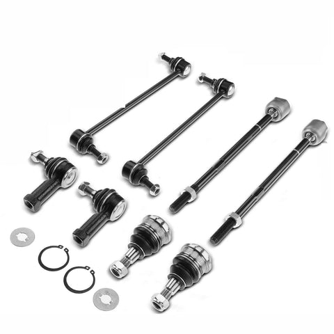 8Pcs Front Stabilizer Bar Link & Tie Rod End for Mitsubishi Eclipse 06-12 Galant