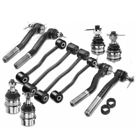12x Front & Rear Sway Bar Link w/ Ball Joint Tie Rod End for Jeep Grand Cherokee