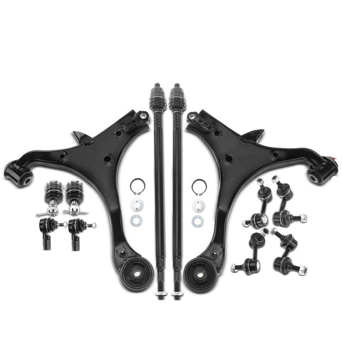 12x Control Arm Stabilizer Bar Link Tie Rod End for Honda Civic 01-05 1.3L 1.7L