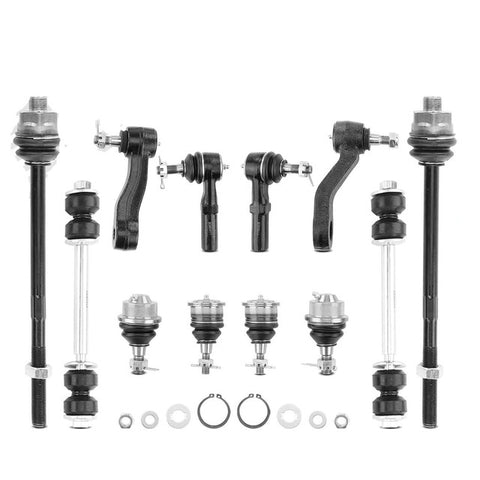 12x Inner & Outer Tie Rod End & Ball Joint & Idler Arm for Chevrolet GMC Hummer