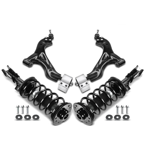 4x Front Complete Strut &Coil Spring Control Arm Kit for Chevrolet Equinox 07-09