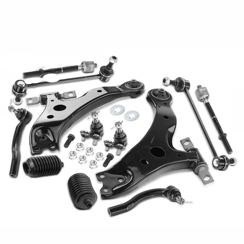 12x Front Control Arm w/Ball Joint &Tie Rod Sway Bar for Toyota Highlander 01-03