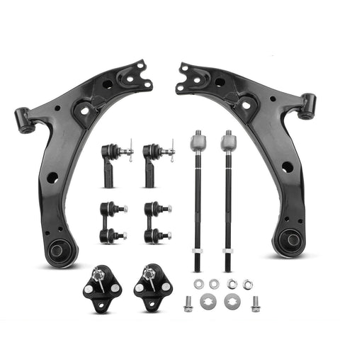 10x Front Lower Control Arm Stabilizer Bar Link Tie Rod End for Toyota Corolla