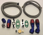 Stainless Turbo Oil Drain Return + Feed Line T3 T4 T04E T60 T61 T70 Complete Kit