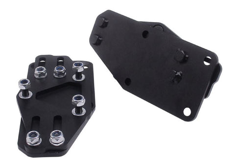 Dingo Sliders Adjustable Motor Mounts Adapters Black Steel LS Engine Swaps