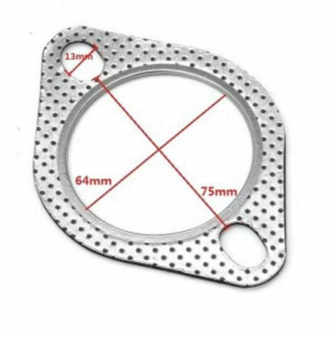 Downpipe To Exhaust 2.5" 2 Bolt Gasket Fits Subaru WRX STI EVO X 10 GT Catback