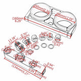Billet Twin Dual Bosch 044 380lph AEM Fuel Pump Outlet Manifold Mounting Bracket