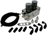 Pro Series Oil Catch Can For Honda Civic Acura Integra 4 Port -10AN With Hoses