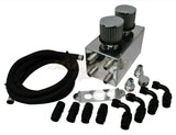 Pro Series Oil Catch Can For Honda Civic Acura Integra 4 Port -10AN With Hoses